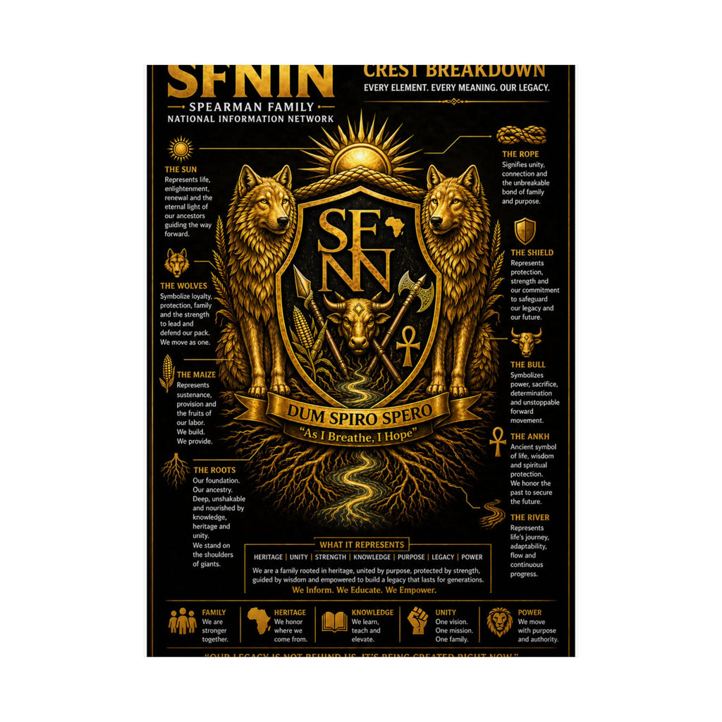 SPEARMAN FAMILY CREST BREAKDOWN