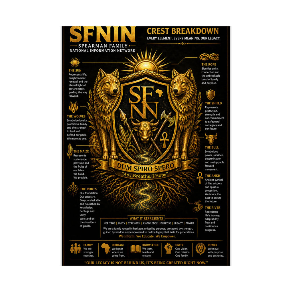 SPEARMAN FAMILY CREST BREAKDOWN