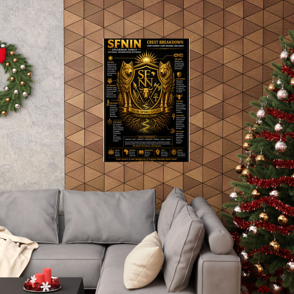 SPEARMAN FAMILY CREST BREAKDOWN