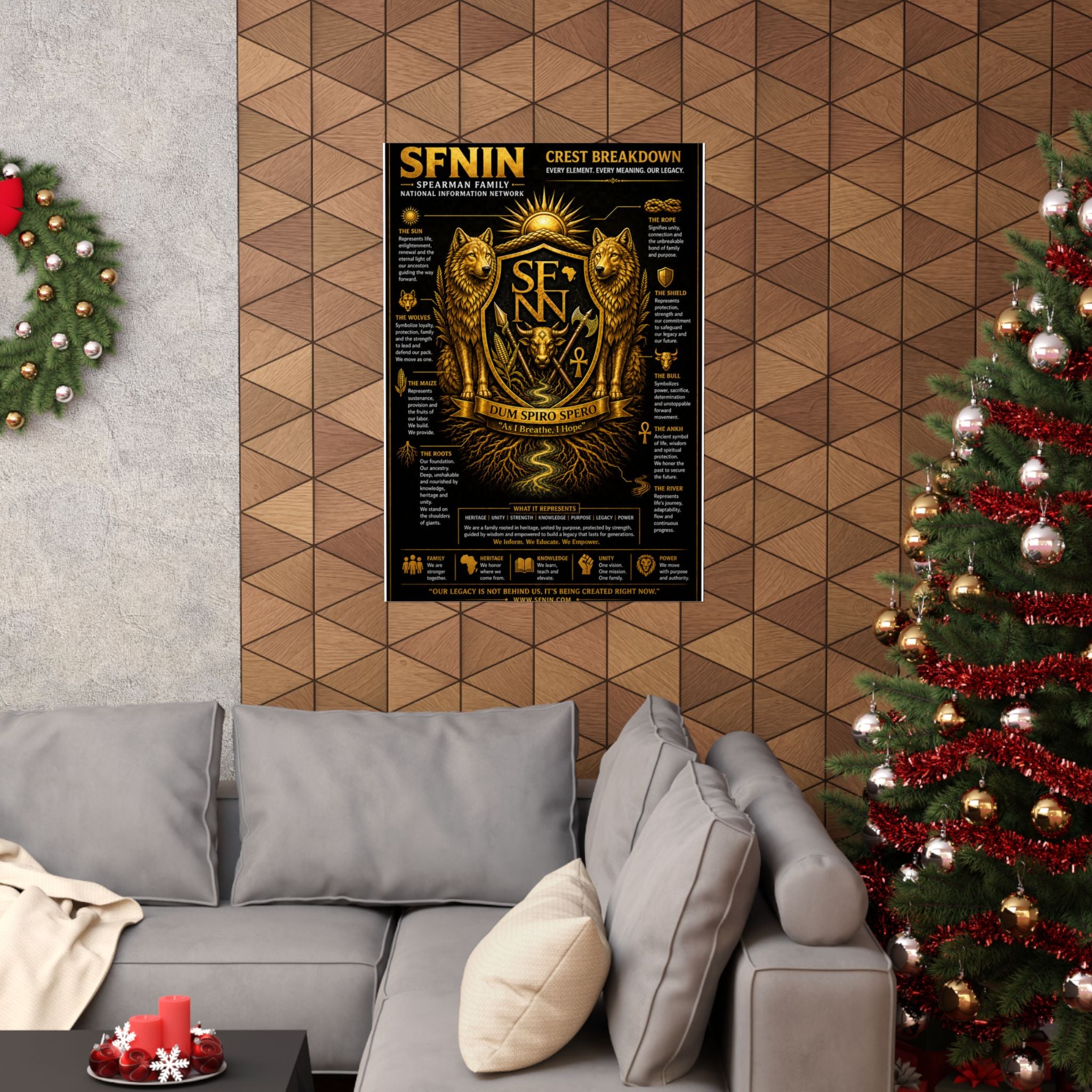 SPEARMAN FAMILY CREST BREAKDOWN