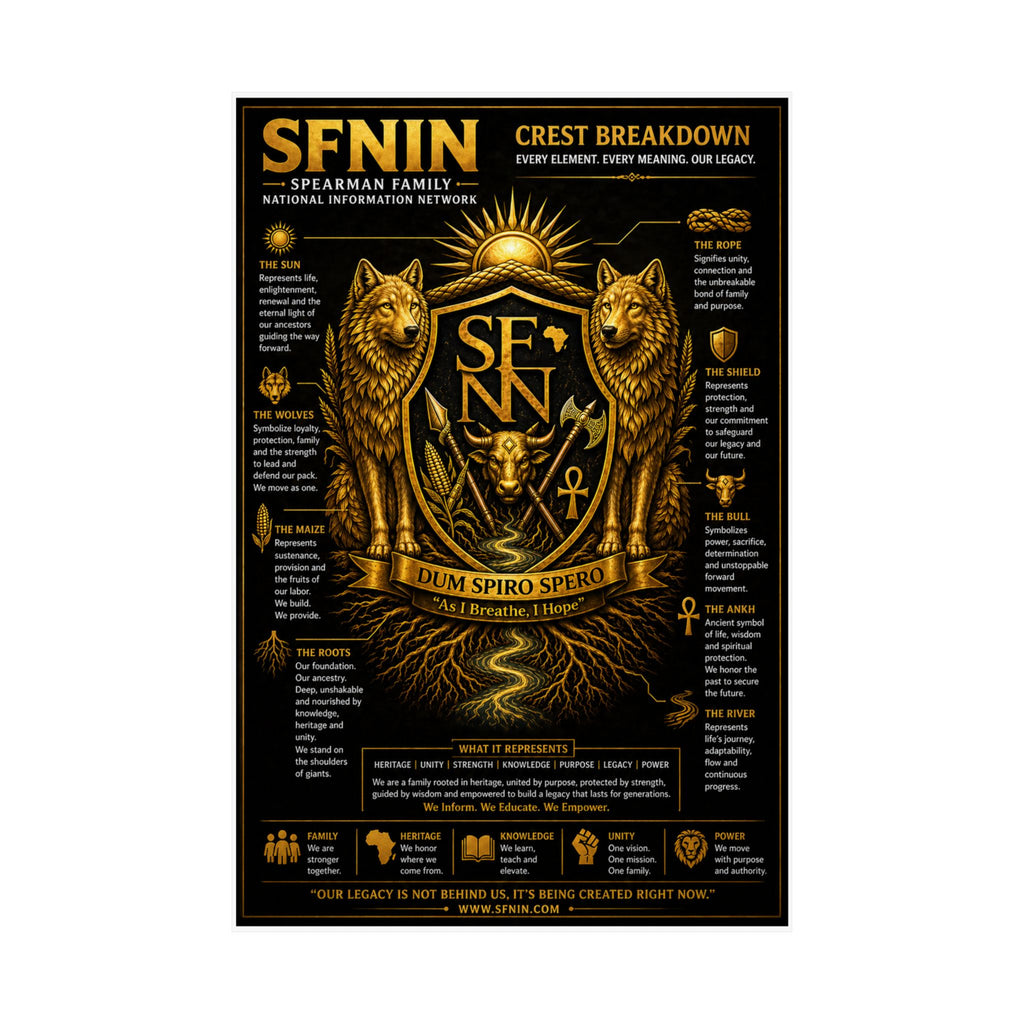 SPEARMAN FAMILY CREST BREAKDOWN