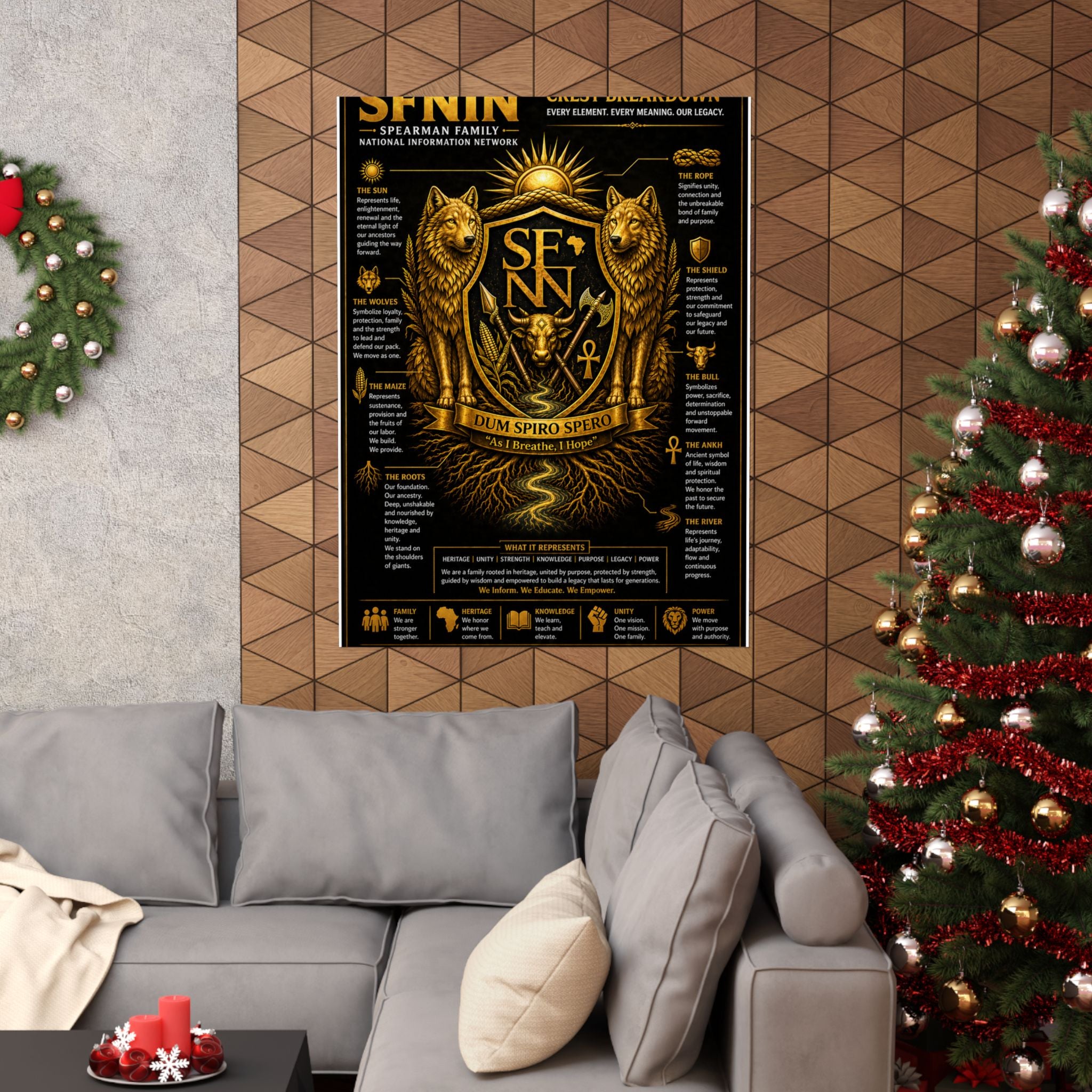 SPEARMAN FAMILY CREST BREAKDOWN