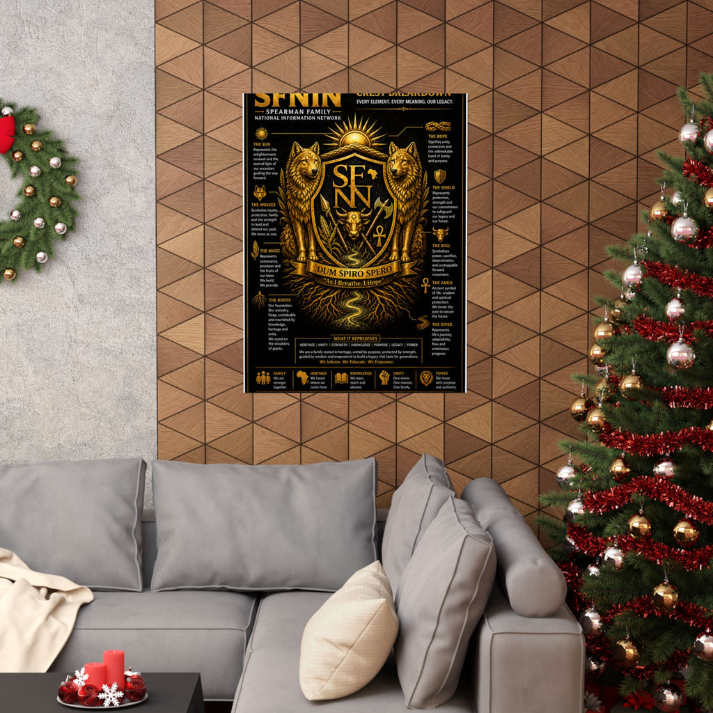 SPEARMAN FAMILY CREST BREAKDOWN
