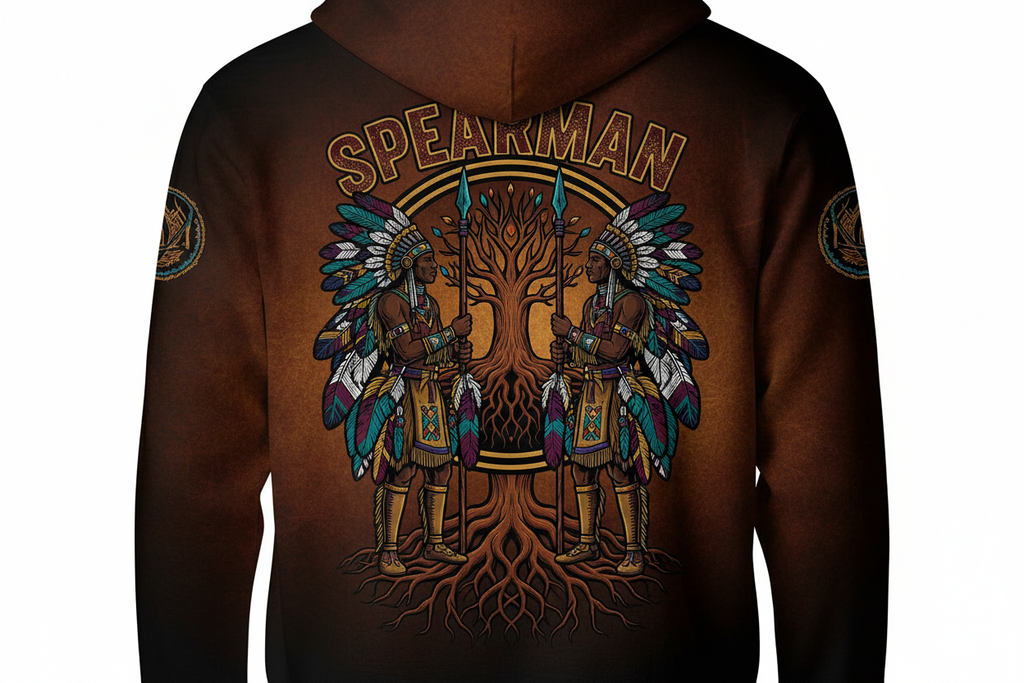 Spearman Warrior Hoodie Back