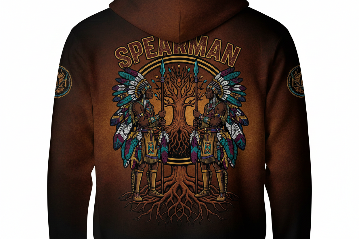 Spearman Warrior Hoodie Back